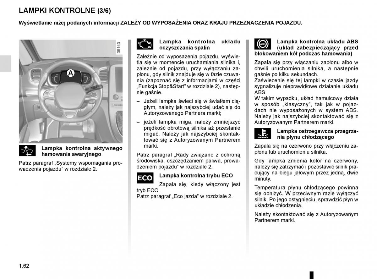 Reanult Espace V 5 instrukcja obslugi / page 68