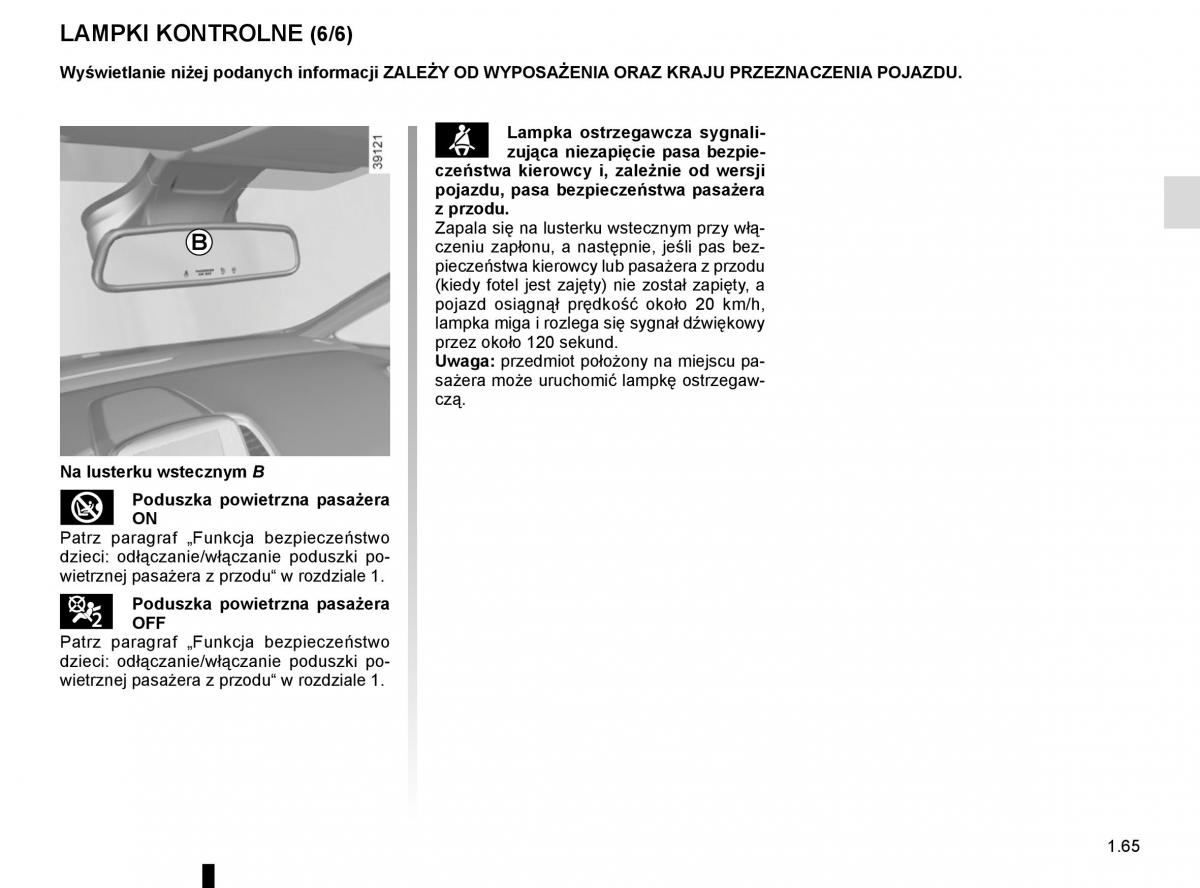 Reanult Espace V 5 instrukcja obslugi / page 71