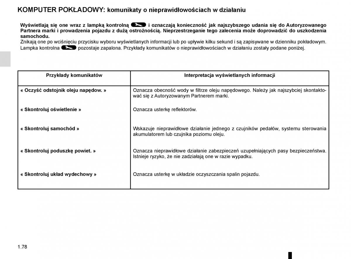 Reanult Espace V 5 instrukcja obslugi / page 84