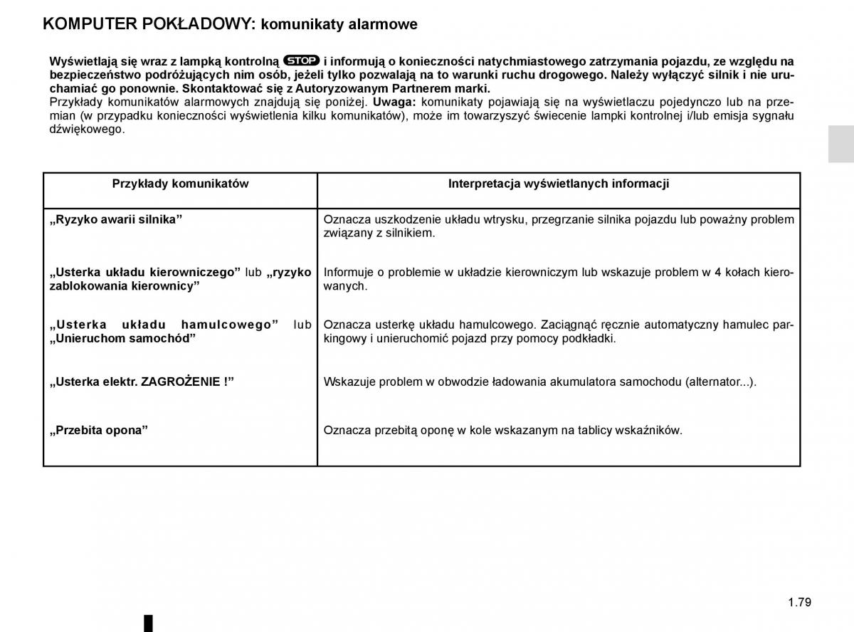 Reanult Espace V 5 instrukcja obslugi / page 85