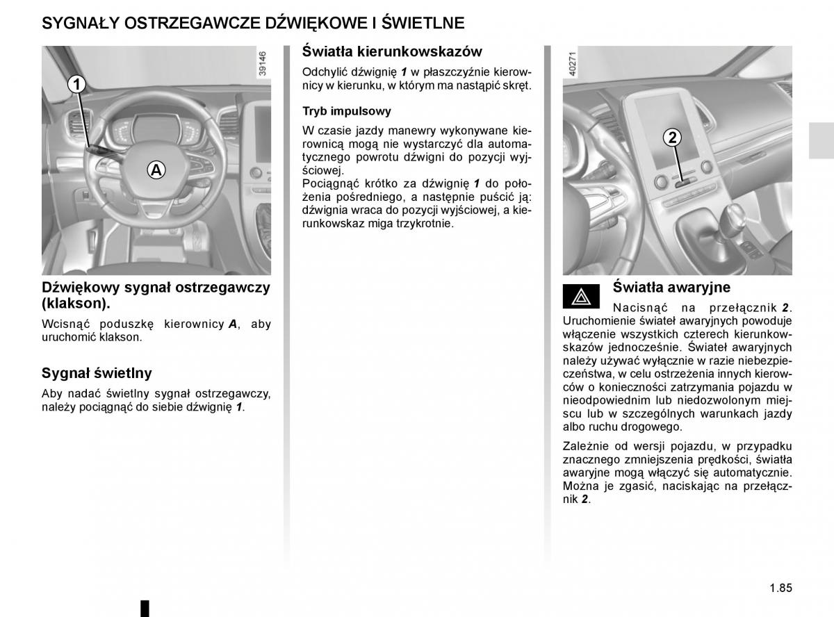 Reanult Espace V 5 instrukcja obslugi / page 91