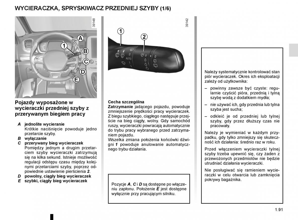 Reanult Espace V 5 instrukcja obslugi / page 97