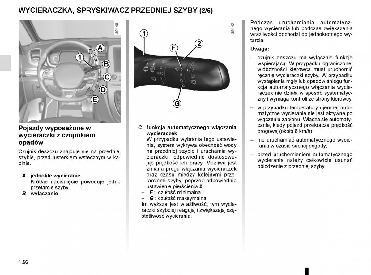 Reanult Espace V 5 instrukcja obslugi / page 98