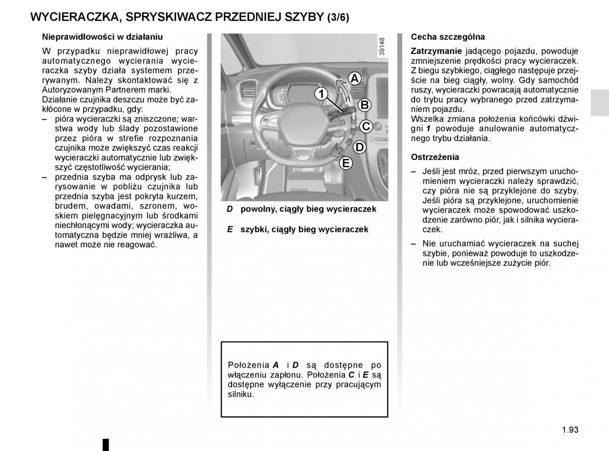 Reanult Espace V 5 instrukcja obslugi / page 99