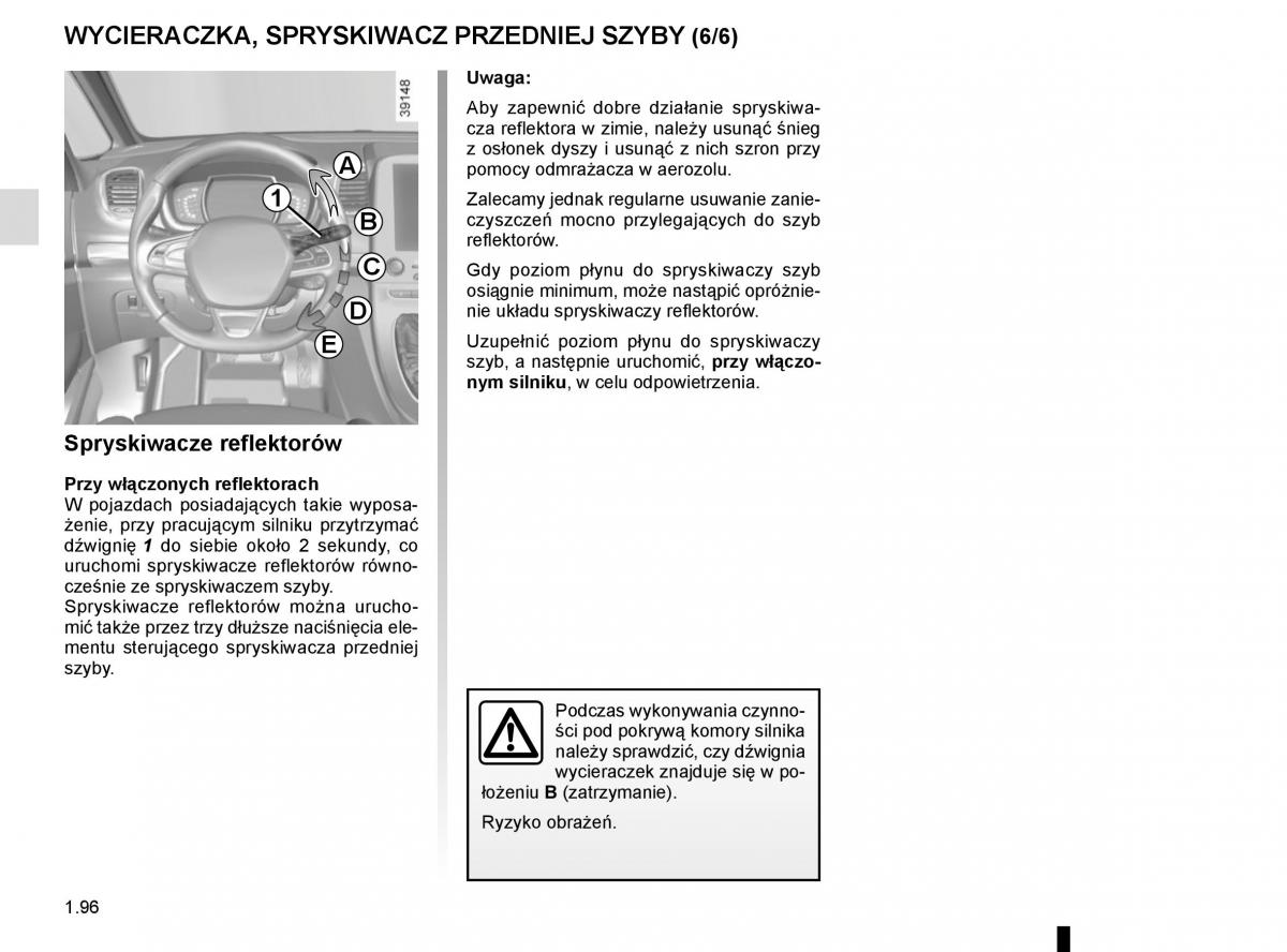 Reanult Espace V 5 instrukcja obslugi / page 102