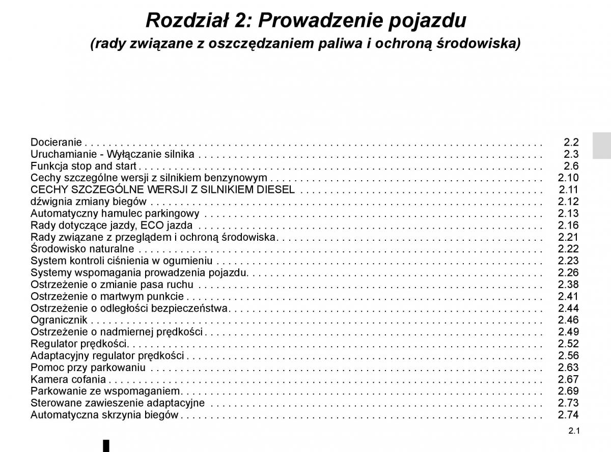 Reanult Espace V 5 instrukcja obslugi / page 109