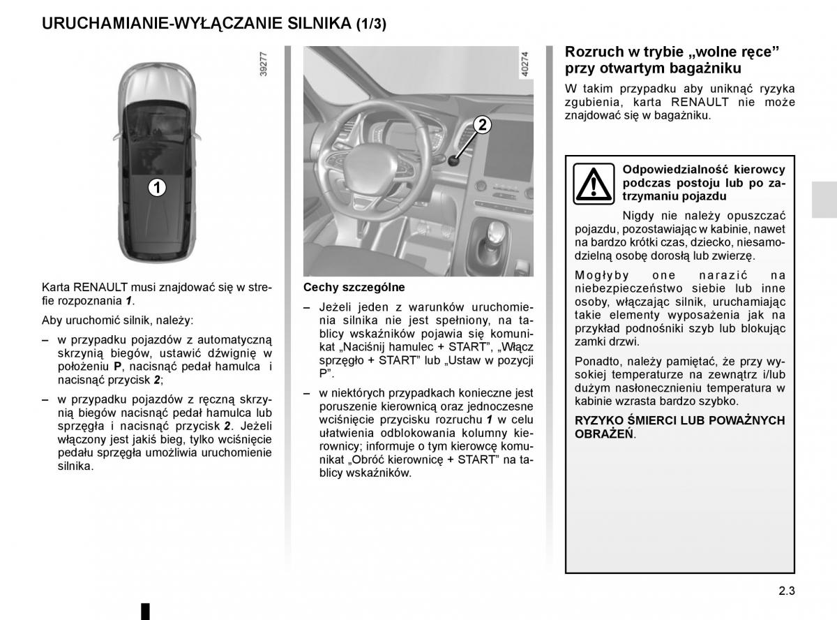 Reanult Espace V 5 instrukcja obslugi / page 111