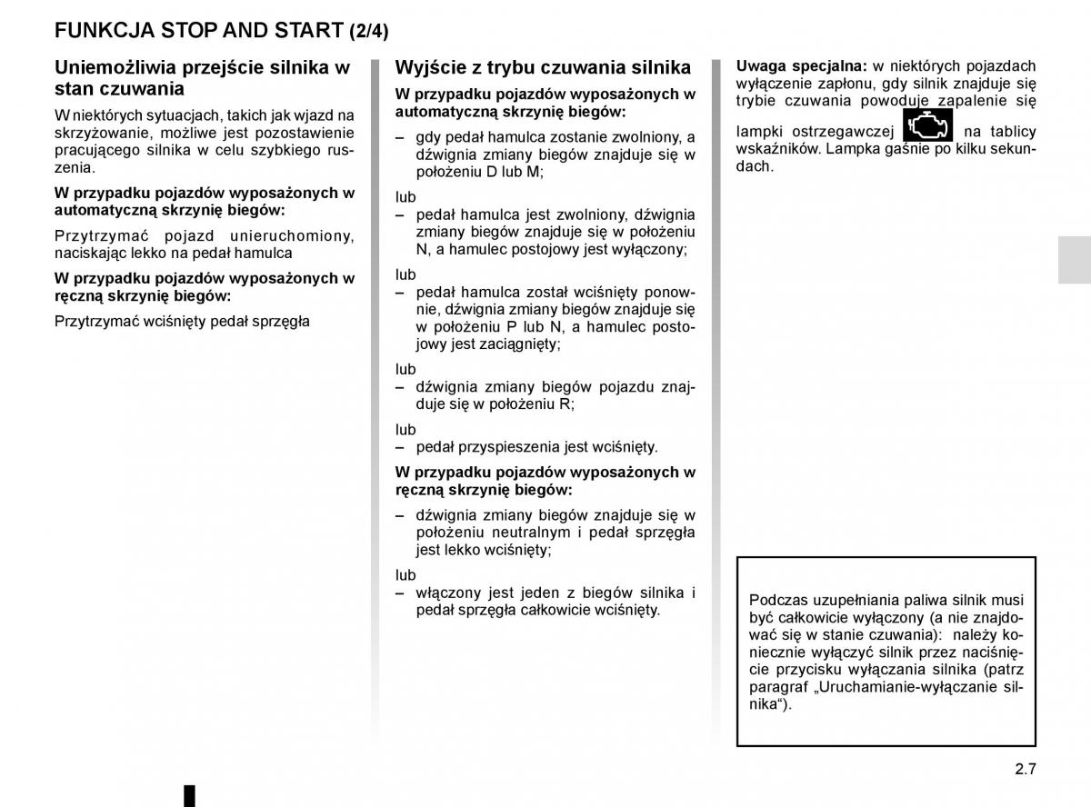 Reanult Espace V 5 instrukcja obslugi / page 115