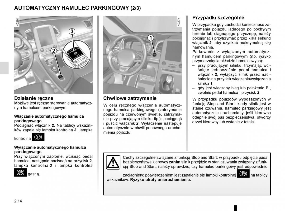 Reanult Espace V 5 instrukcja obslugi / page 122