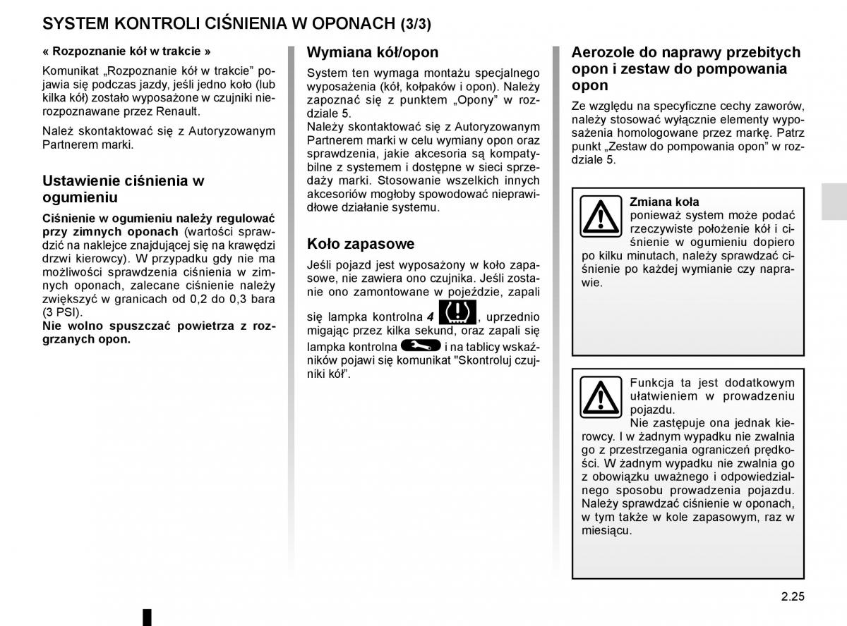 Reanult Espace V 5 instrukcja obslugi / page 133