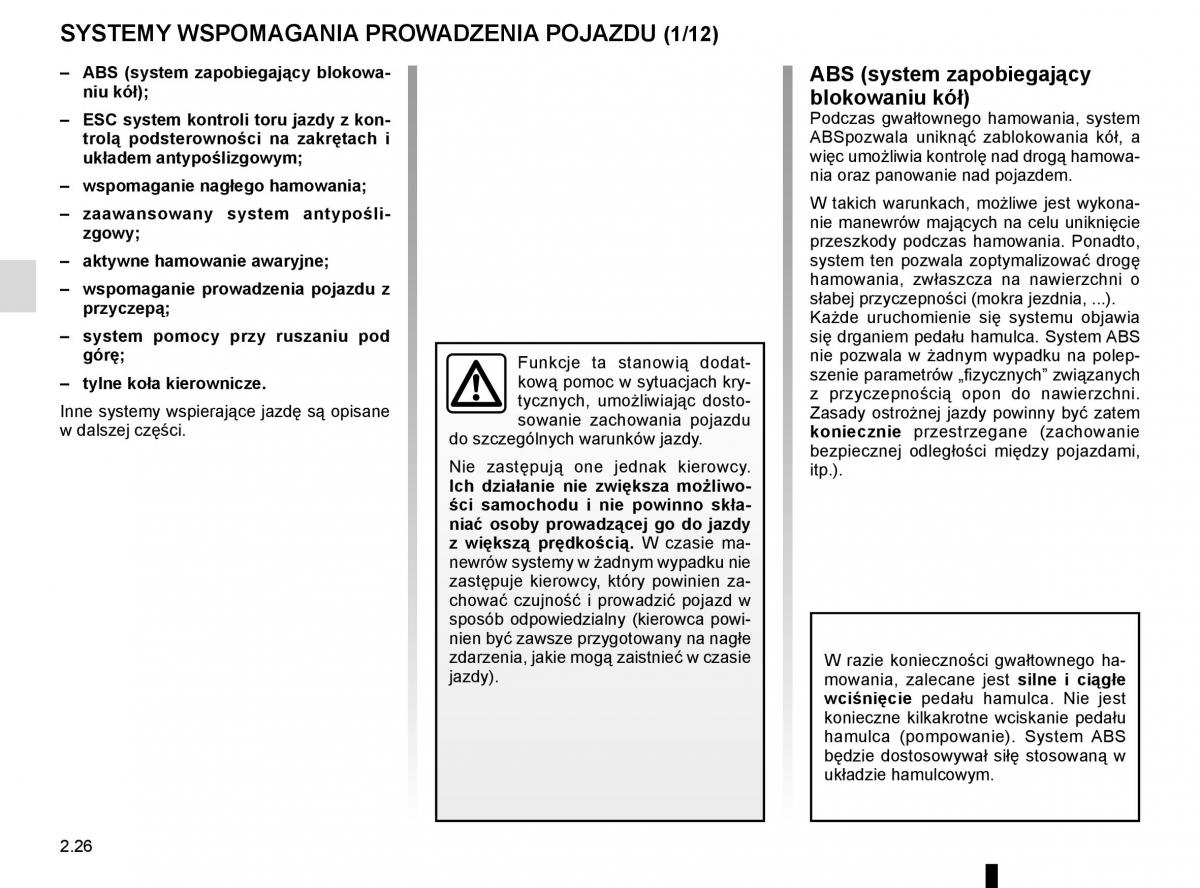 Reanult Espace V 5 instrukcja obslugi / page 134