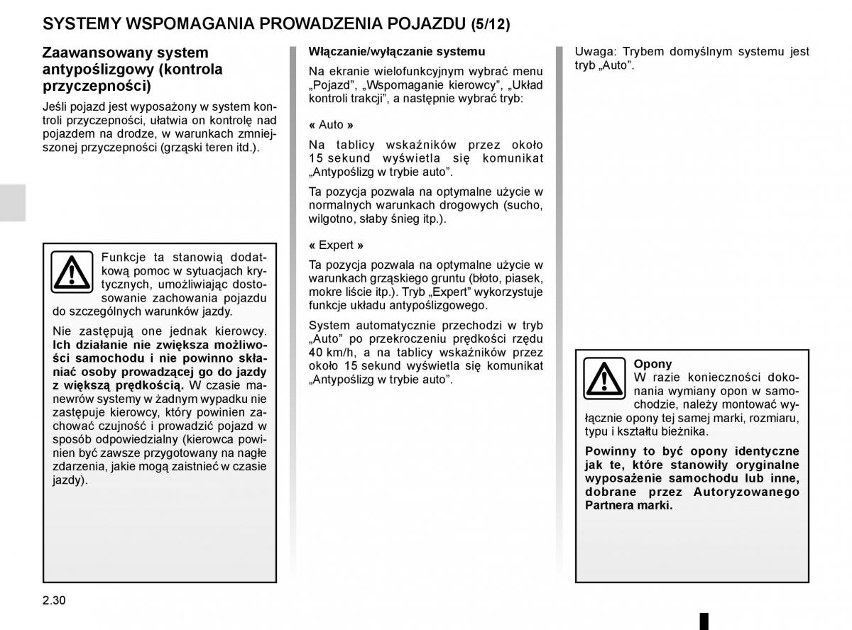 Reanult Espace V 5 instrukcja obslugi / page 138