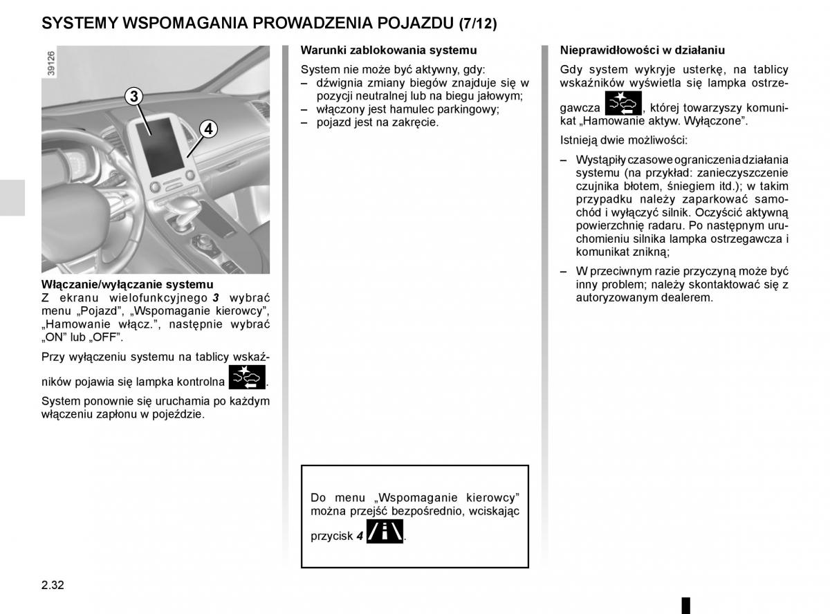 Reanult Espace V 5 instrukcja obslugi / page 140