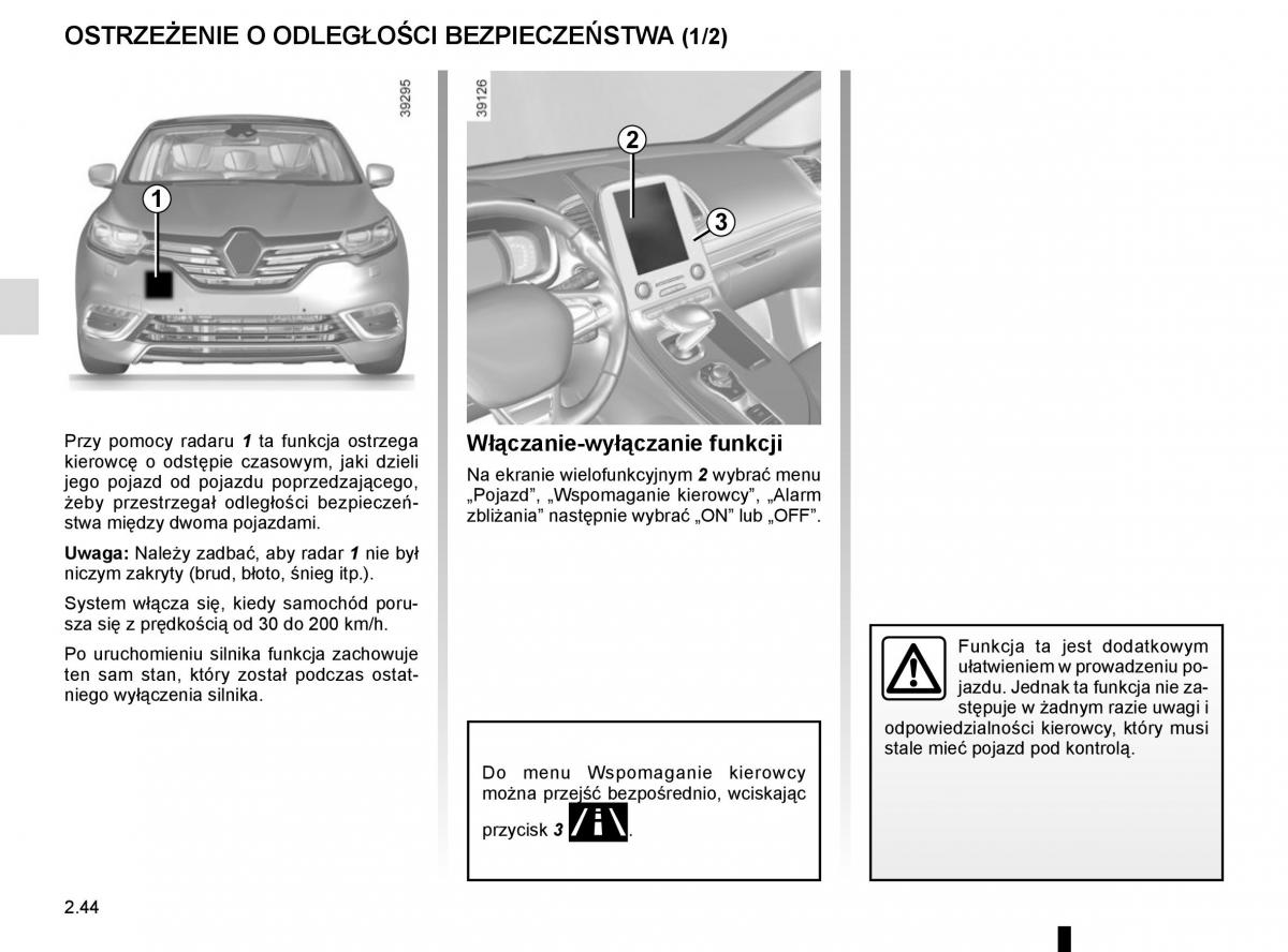 Reanult Espace V 5 instrukcja obslugi / page 152