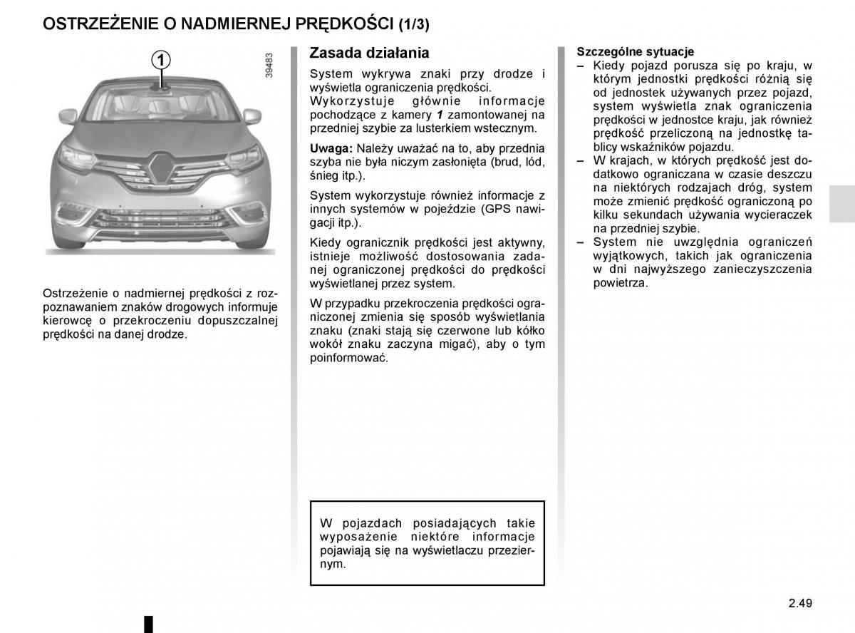 Reanult Espace V 5 instrukcja obslugi / page 157