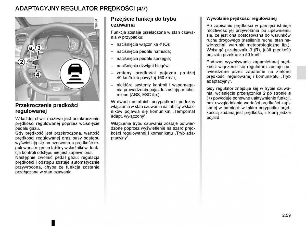 Reanult Espace V 5 instrukcja obslugi / page 167