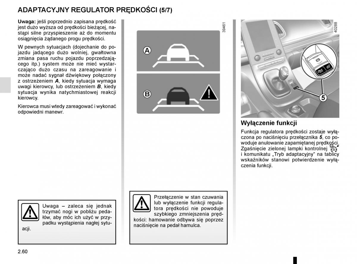 Reanult Espace V 5 instrukcja obslugi / page 168