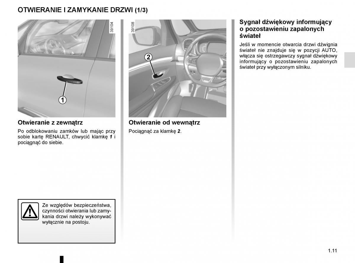 Reanult Espace V 5 instrukcja obslugi / page 17