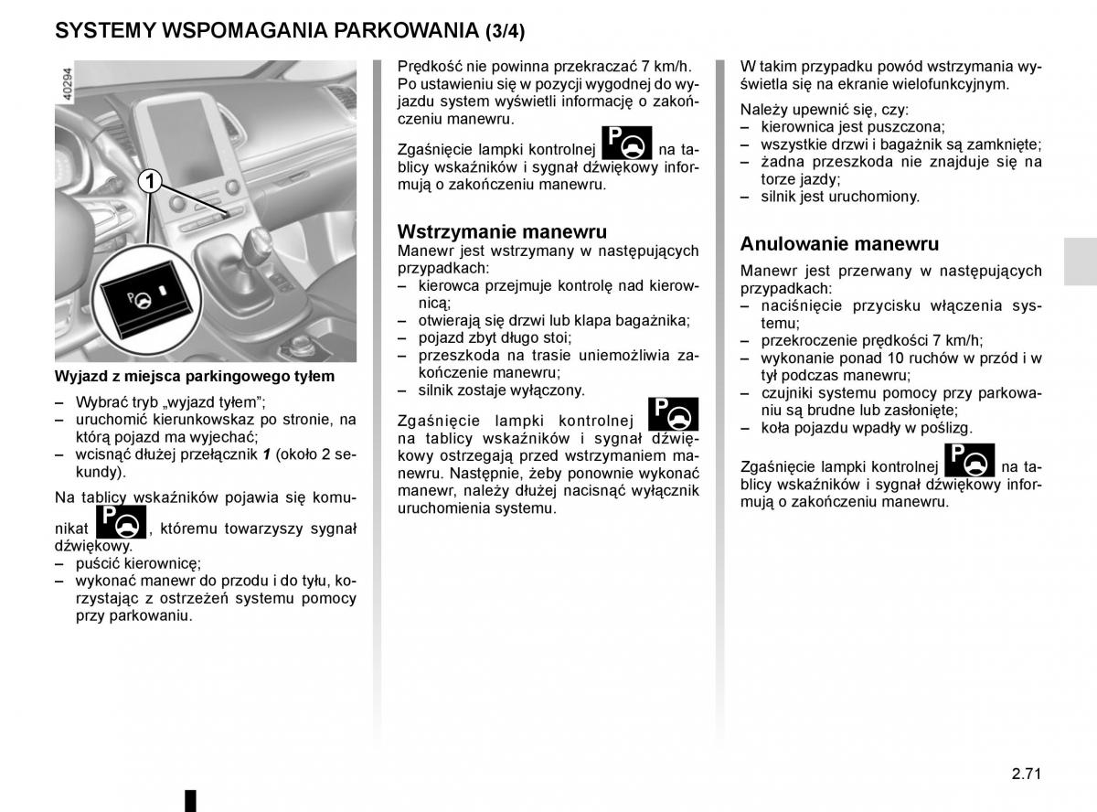 Reanult Espace V 5 instrukcja obslugi / page 179