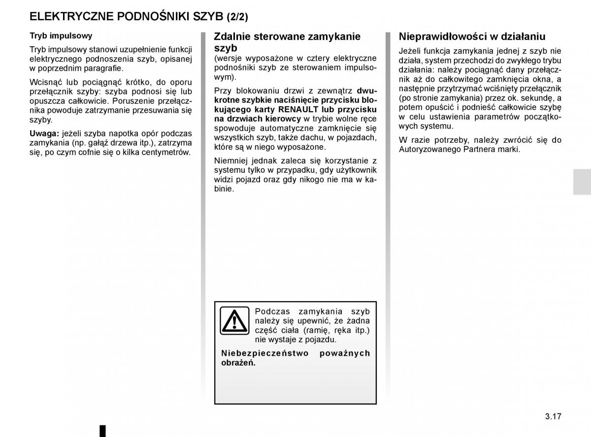 Reanult Espace V 5 instrukcja obslugi / page 205