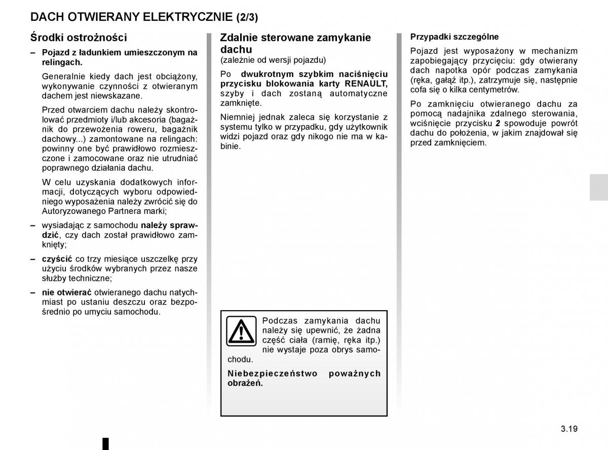 Reanult Espace V 5 instrukcja obslugi / page 207