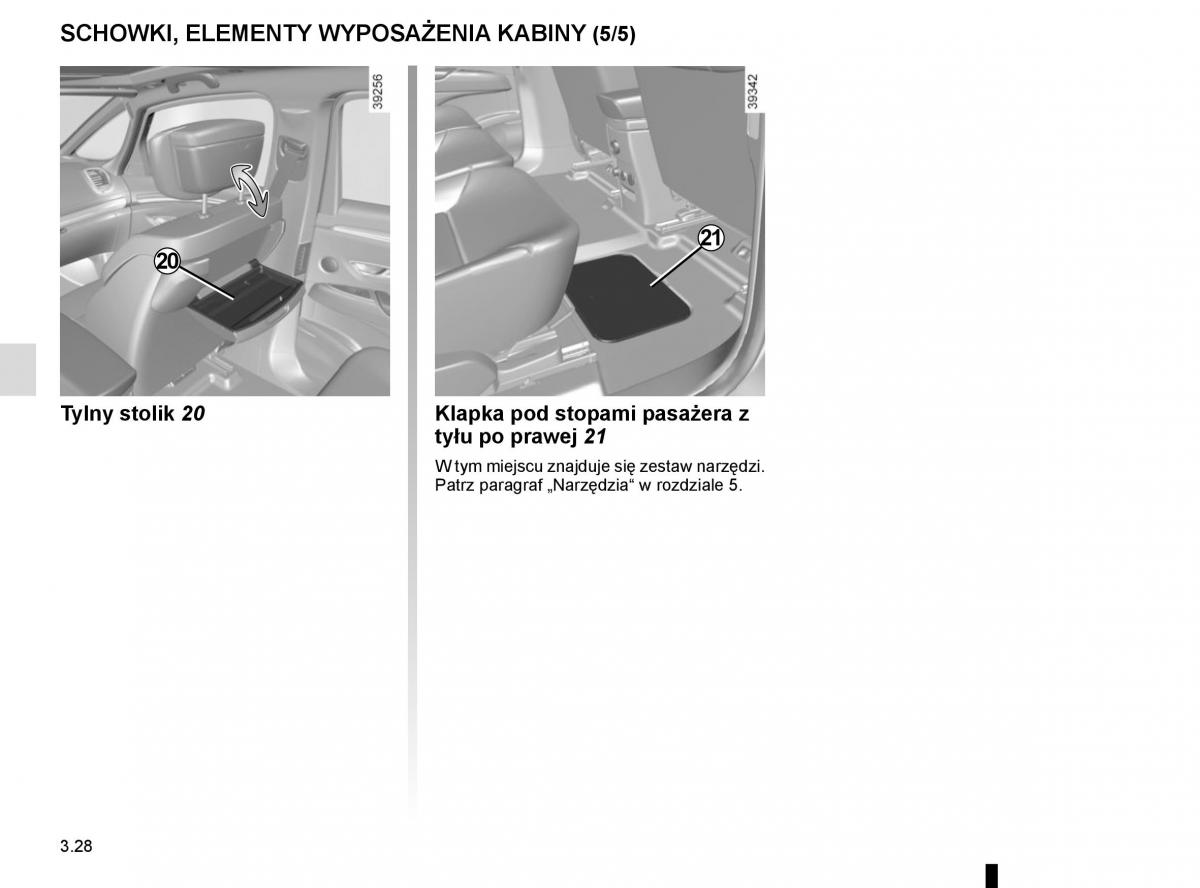 Reanult Espace V 5 instrukcja obslugi / page 216