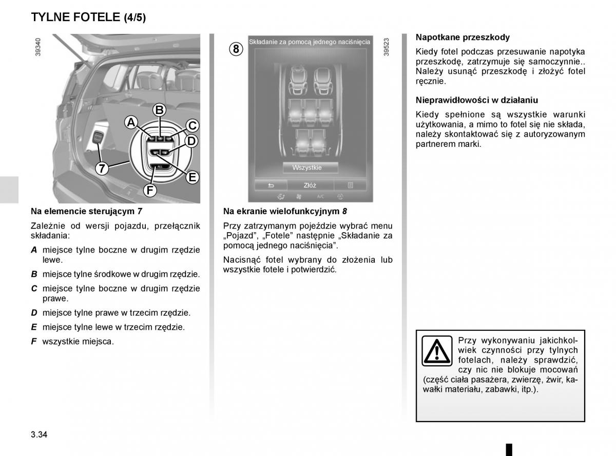 Reanult Espace V 5 instrukcja obslugi / page 222