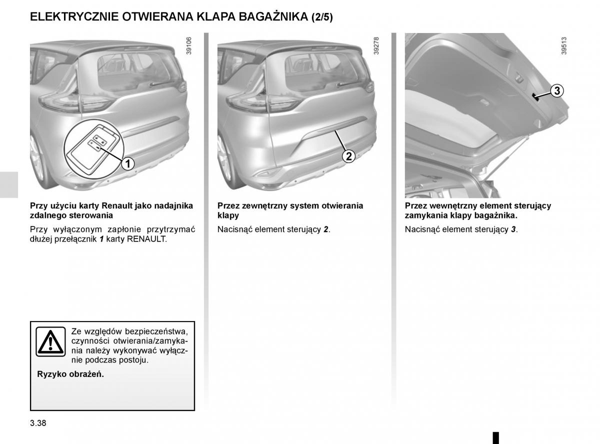 Reanult Espace V 5 instrukcja obslugi / page 226