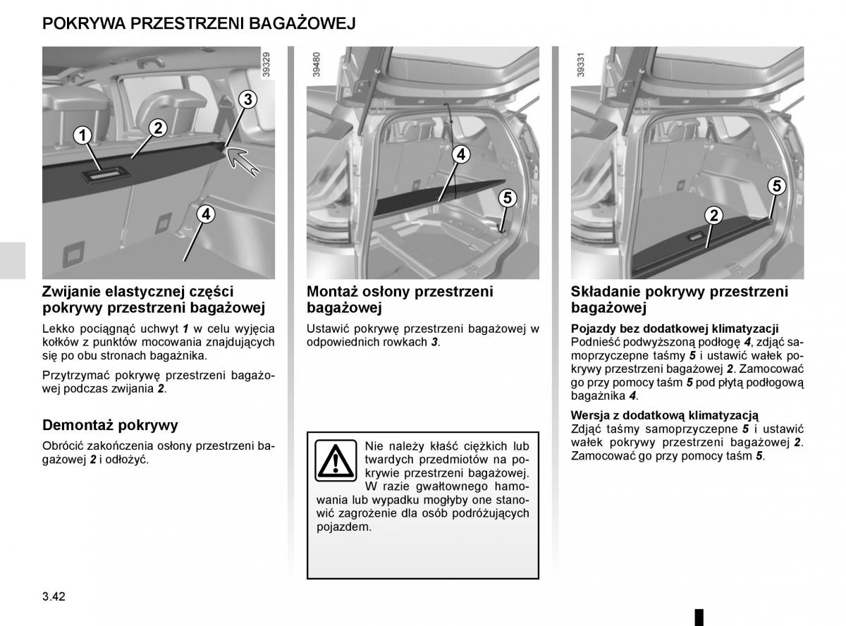 Reanult Espace V 5 instrukcja obslugi / page 230