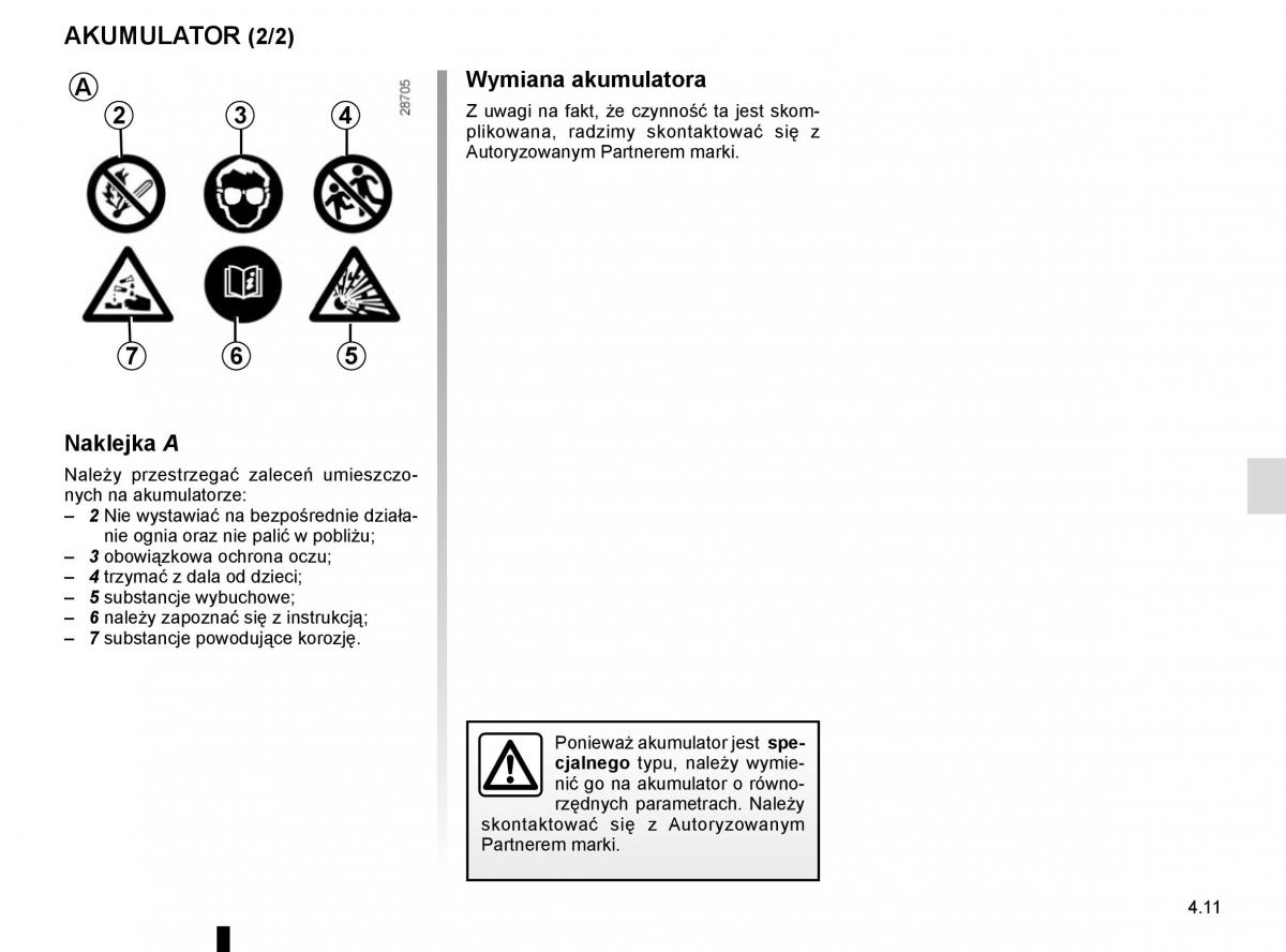 Reanult Espace V 5 instrukcja obslugi / page 249