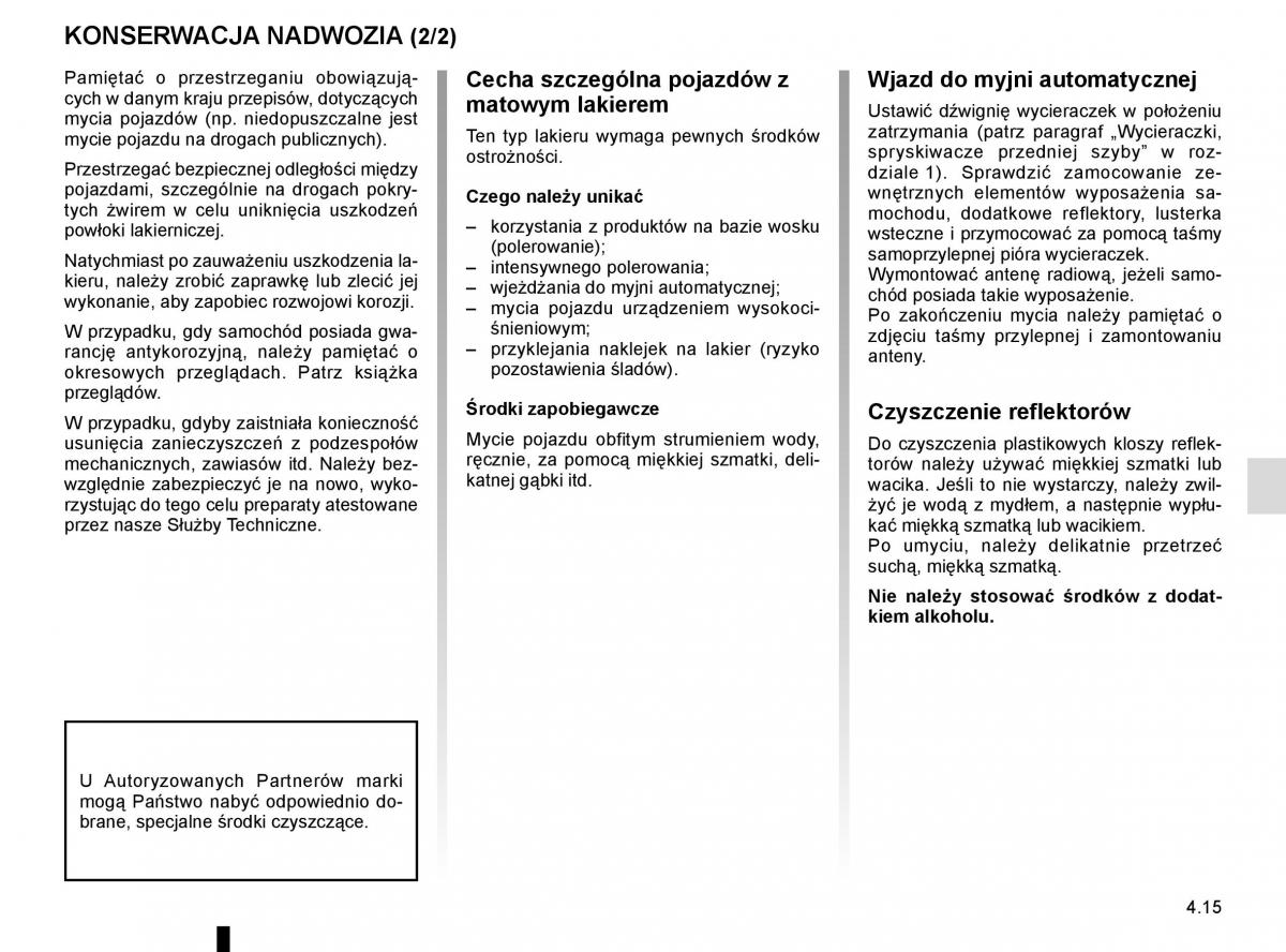 Reanult Espace V 5 instrukcja obslugi / page 253