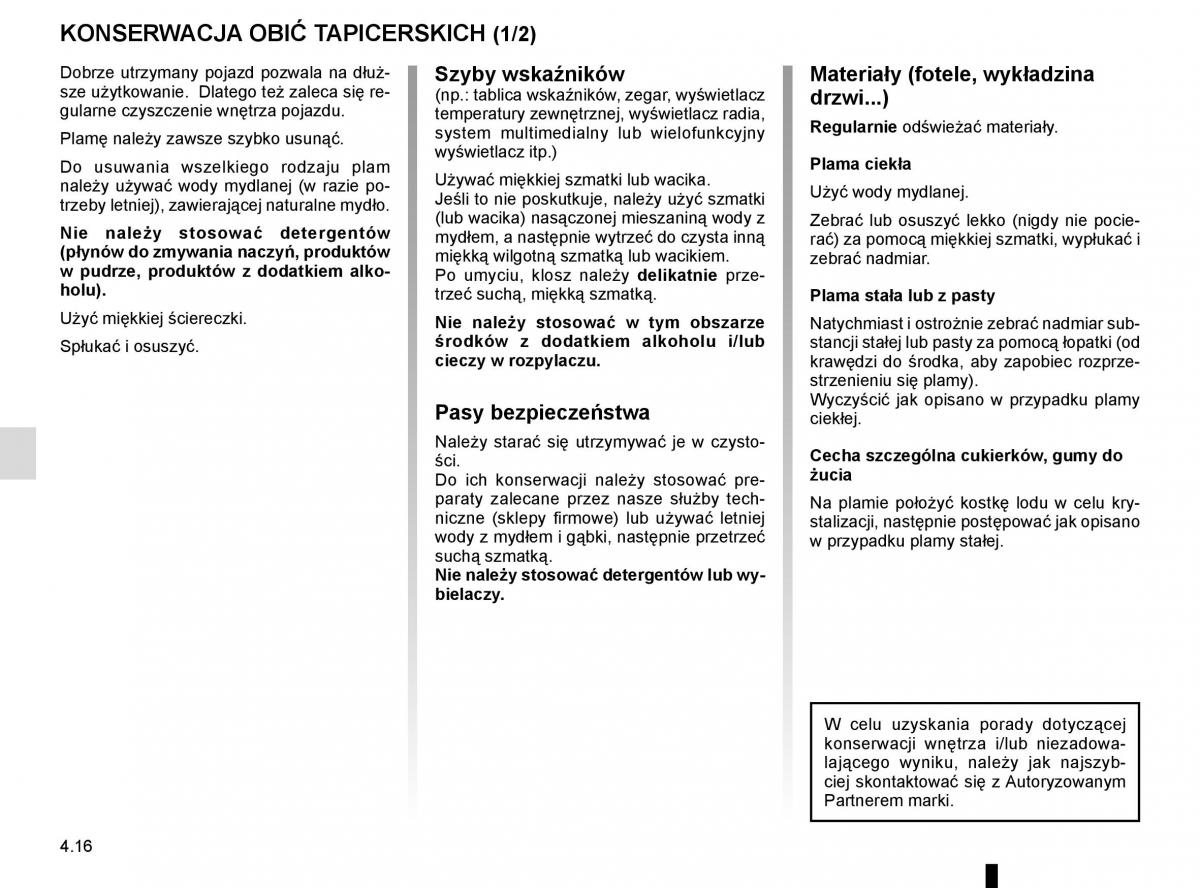 Reanult Espace V 5 instrukcja obslugi / page 254