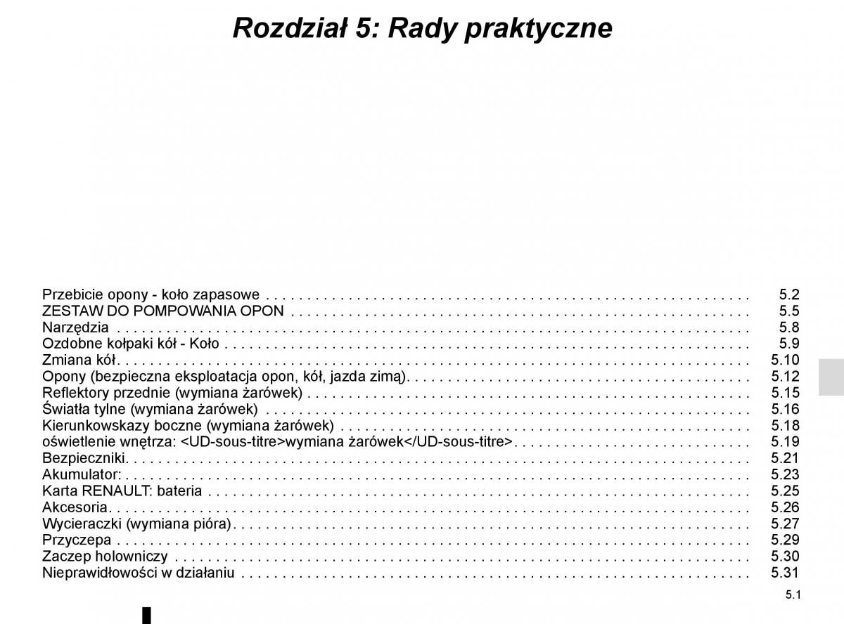 Reanult Espace V 5 instrukcja obslugi / page 257