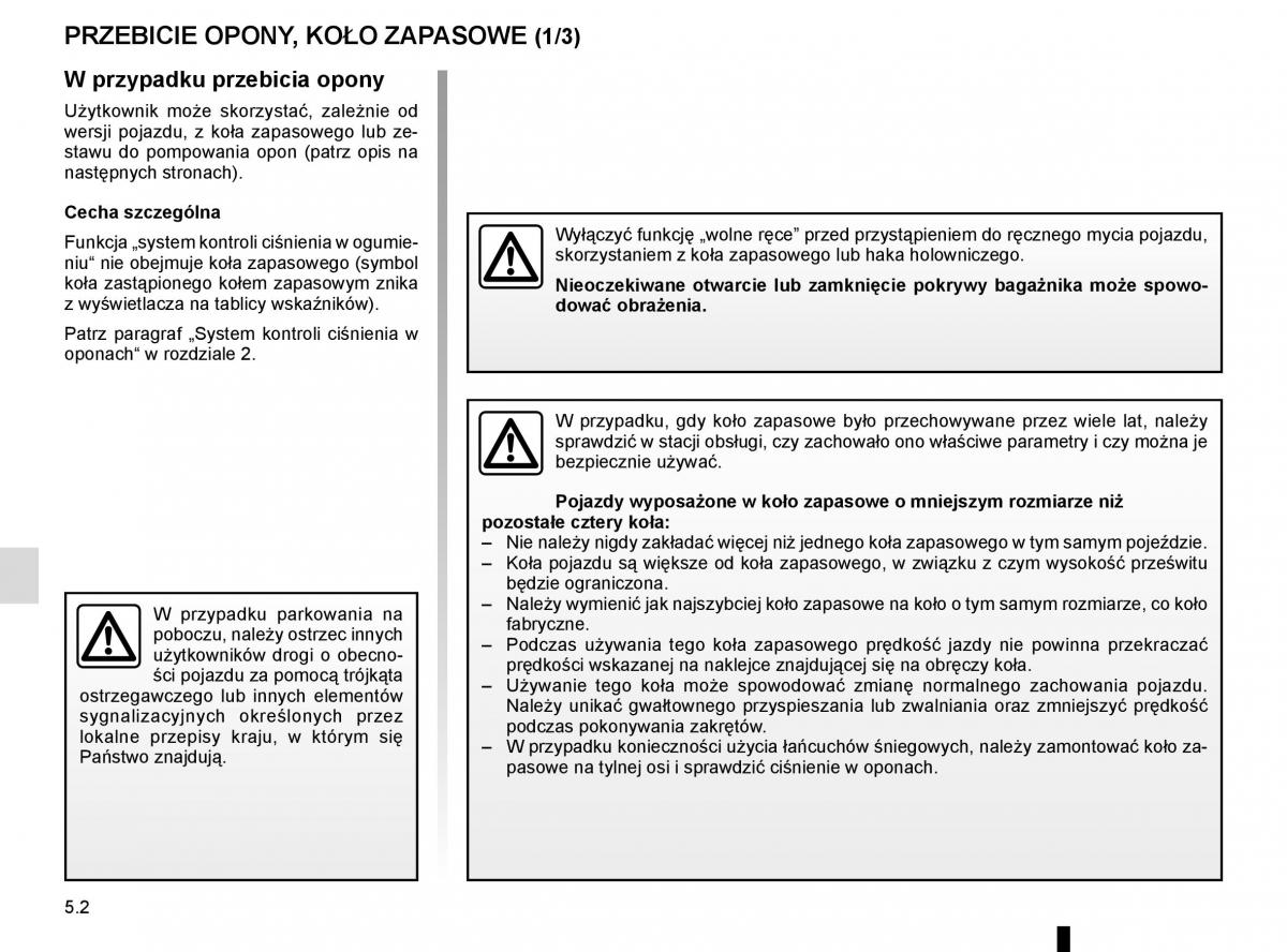 Reanult Espace V 5 instrukcja obslugi / page 258