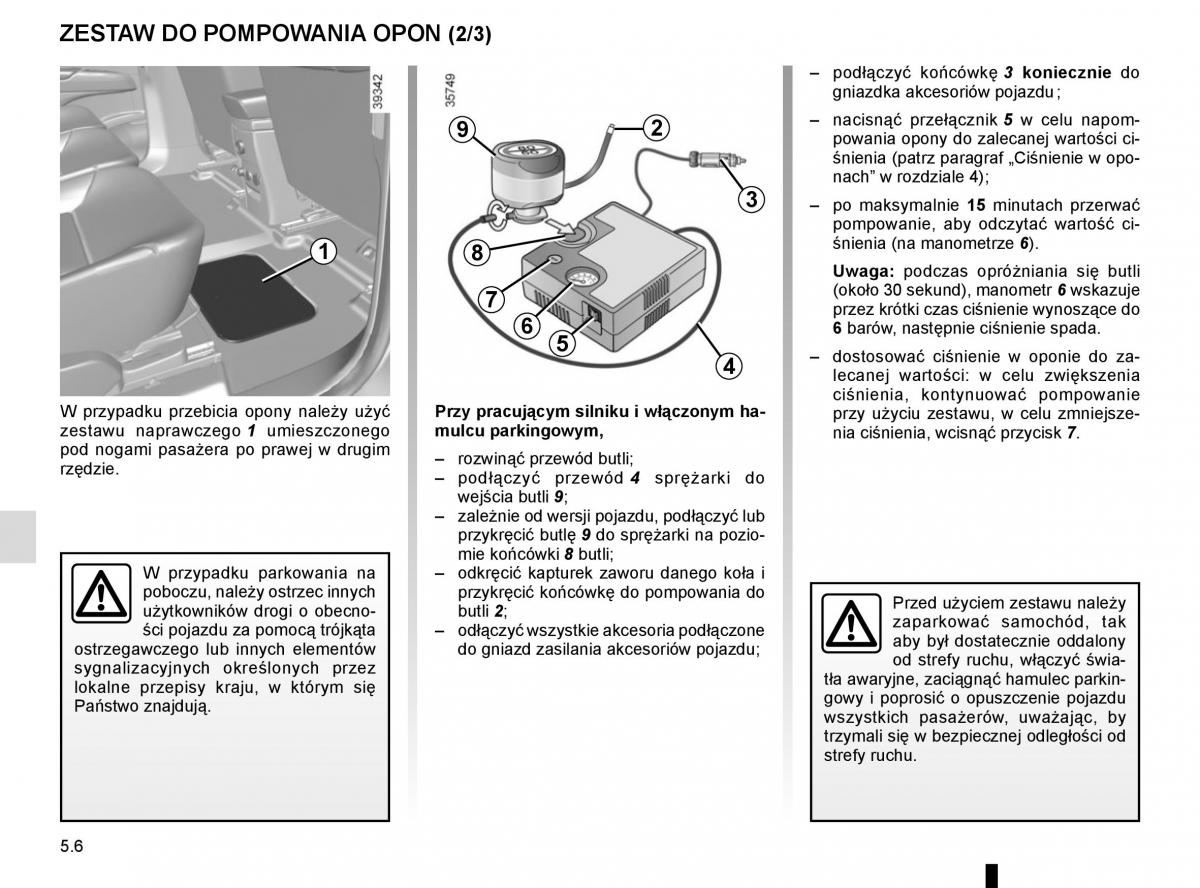 Reanult Espace V 5 instrukcja obslugi / page 262