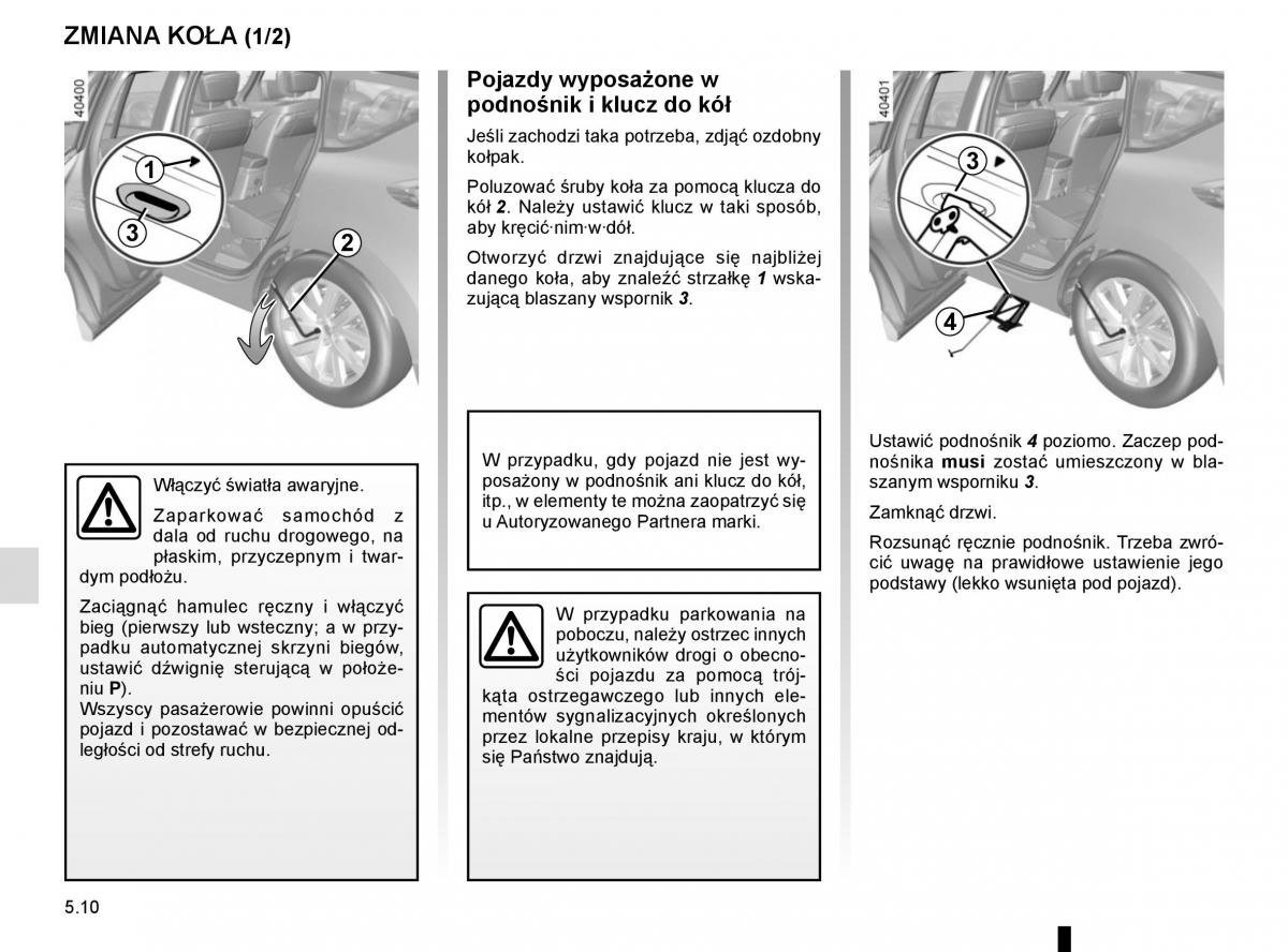 Reanult Espace V 5 instrukcja obslugi / page 266