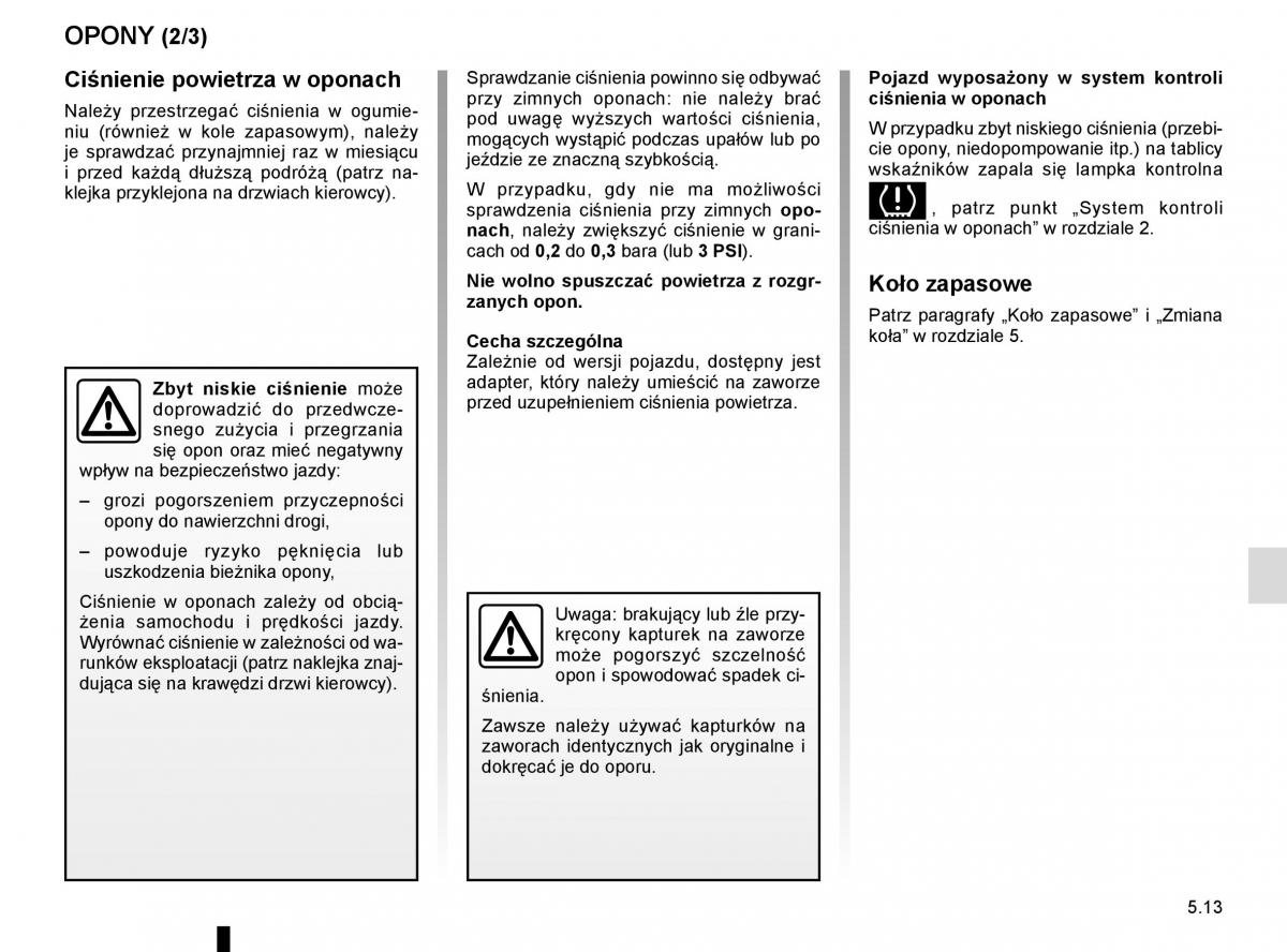 Reanult Espace V 5 instrukcja obslugi / page 269