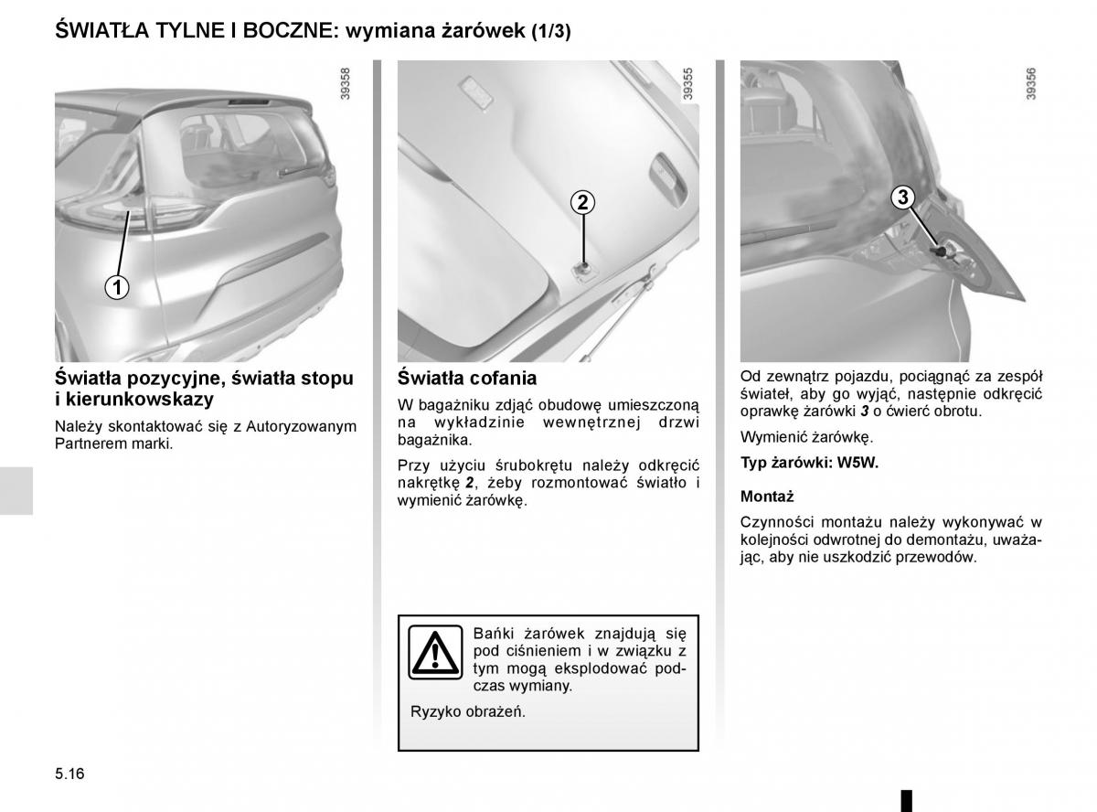 Reanult Espace V 5 instrukcja obslugi / page 272