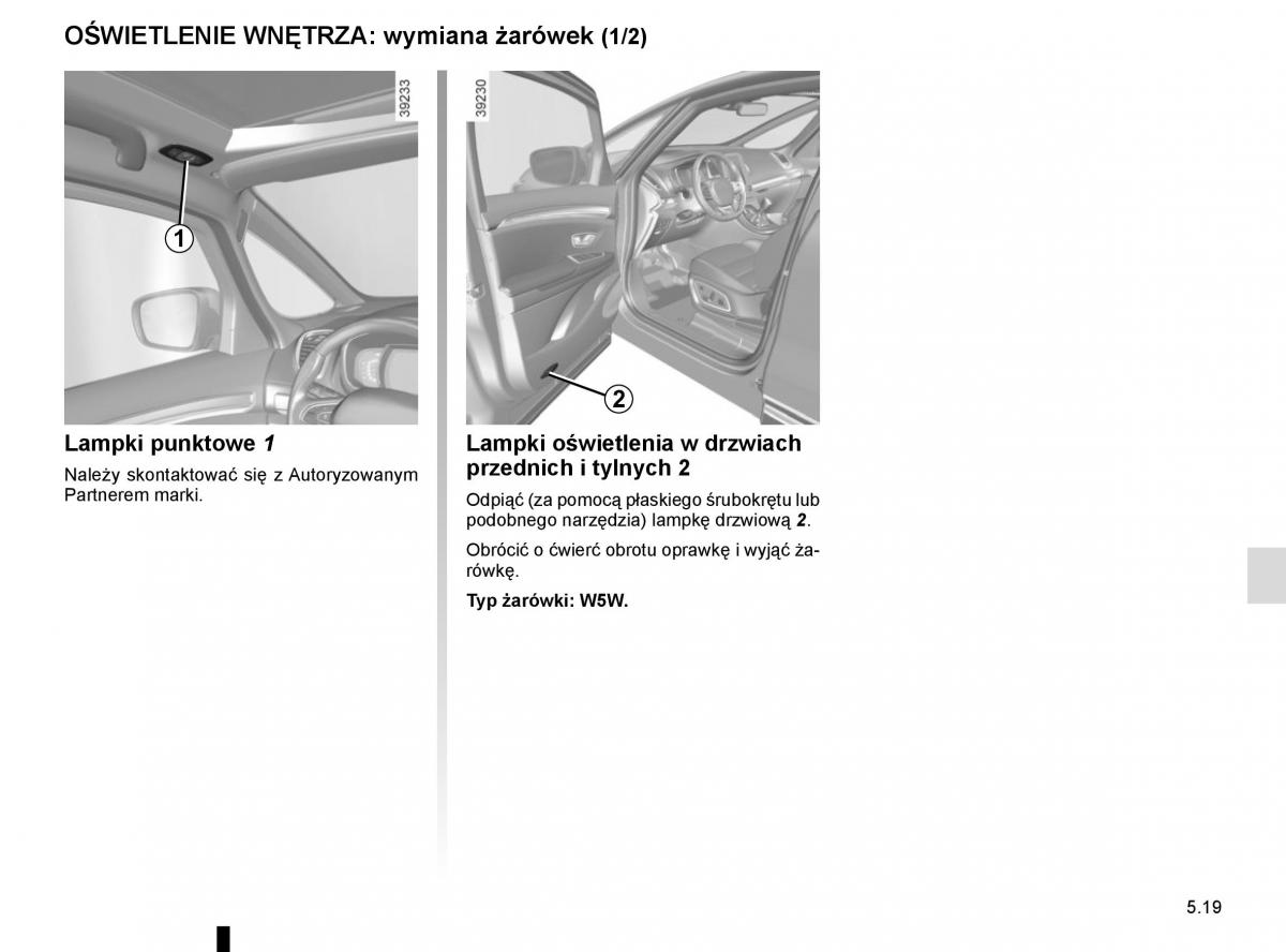 Reanult Espace V 5 instrukcja obslugi / page 275