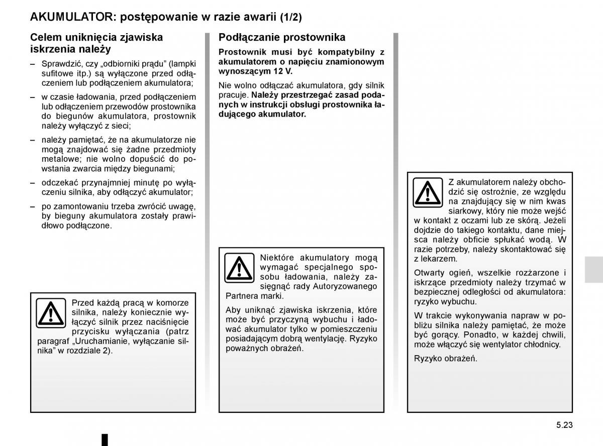 Reanult Espace V 5 instrukcja obslugi / page 279