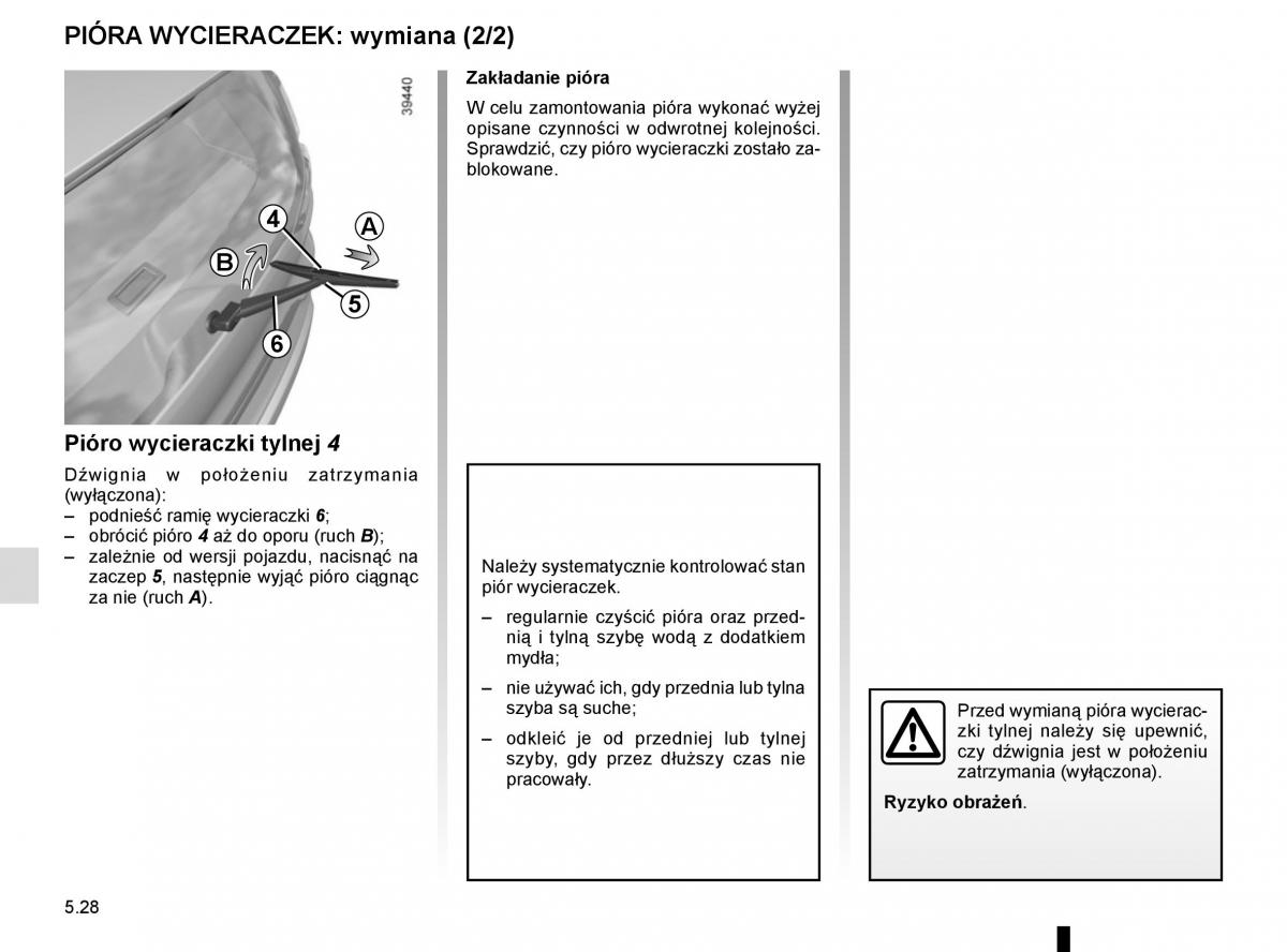 Reanult Espace V 5 instrukcja obslugi / page 284