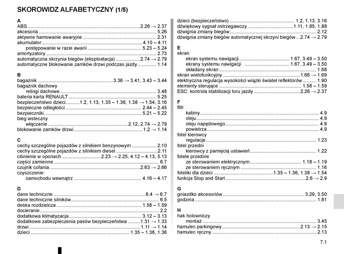 Reanult Espace V 5 instrukcja obslugi / page 311