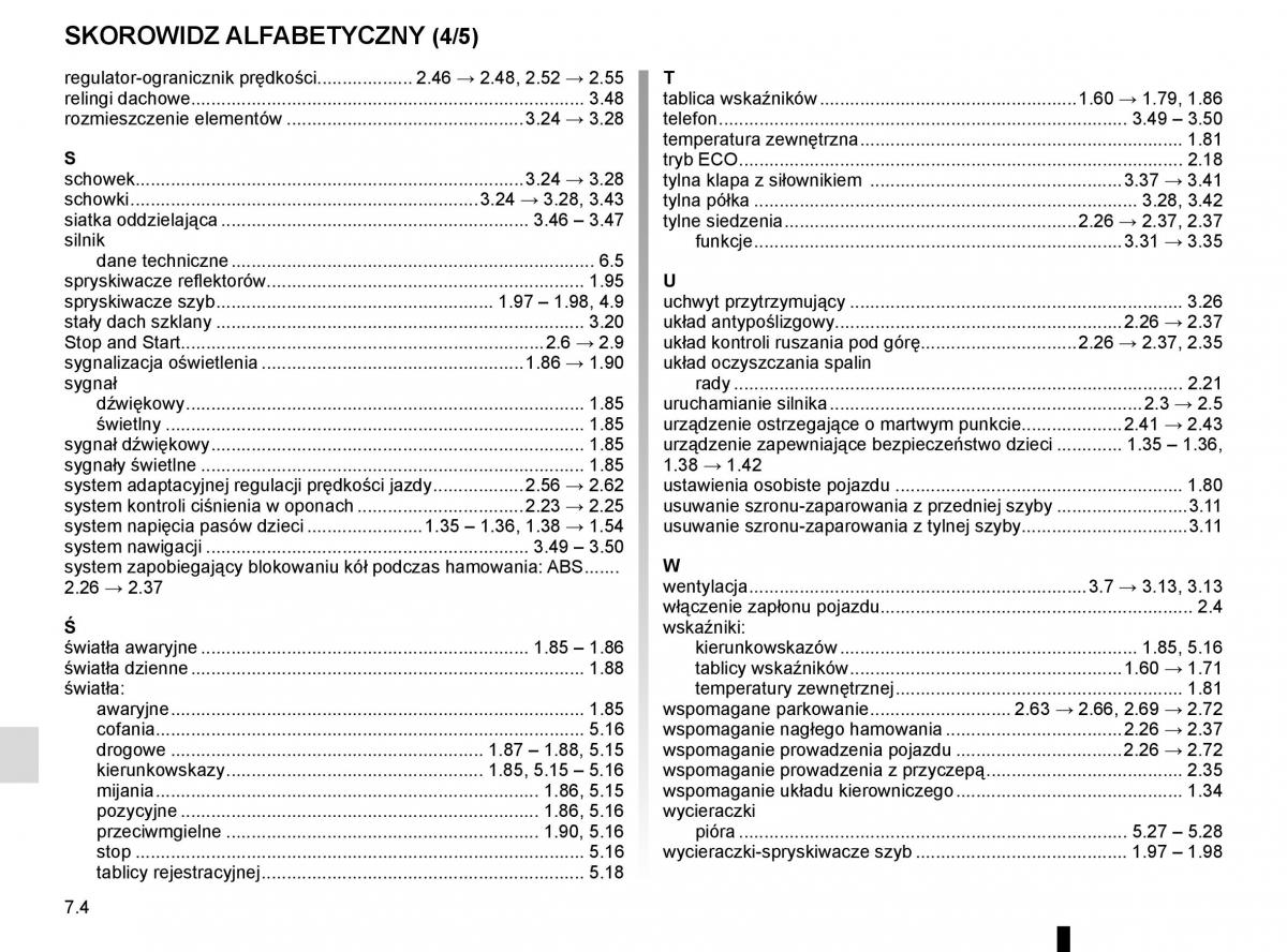 Reanult Espace V 5 instrukcja obslugi / page 314