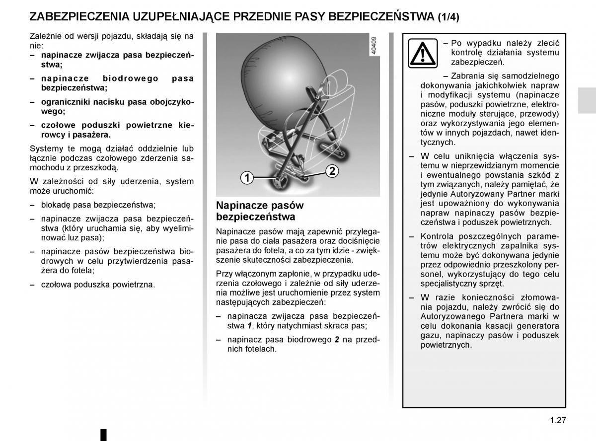 Reanult Espace V 5 instrukcja obslugi / page 33