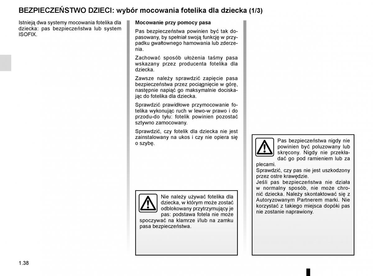 Reanult Espace V 5 instrukcja obslugi / page 44