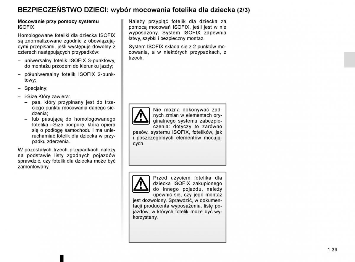 Reanult Espace V 5 instrukcja obslugi / page 45