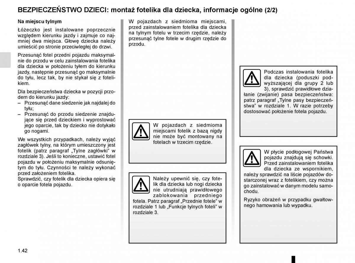 Reanult Espace V 5 instrukcja obslugi / page 48