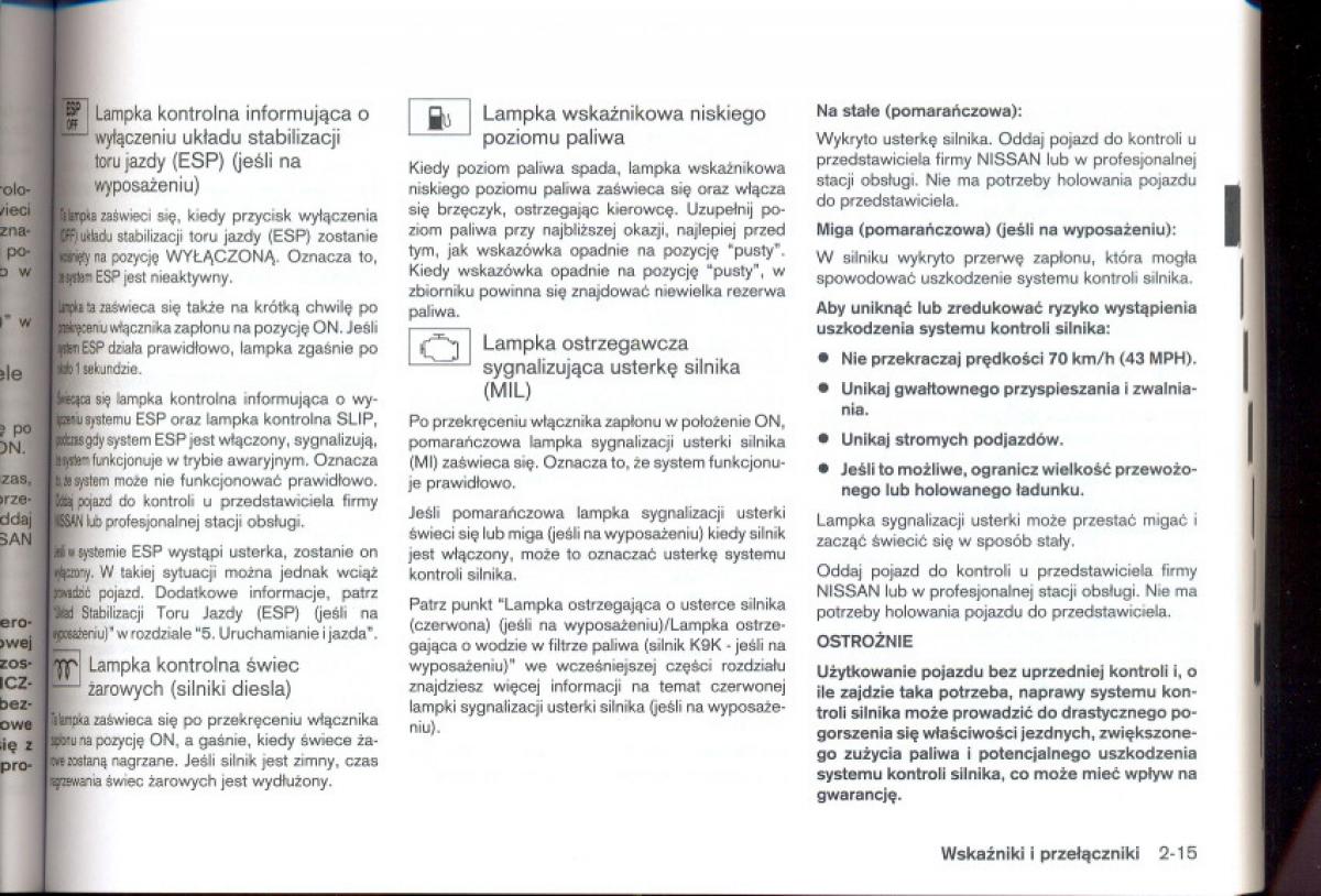 Nissan Qashqai I 1 instrukcja obslugi / page 61