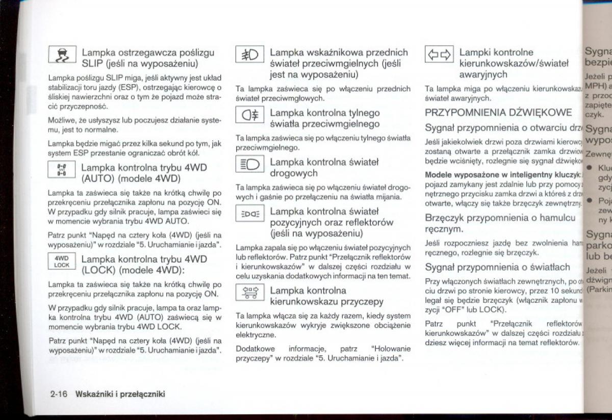 Nissan Qashqai I 1 instrukcja obslugi / page 62