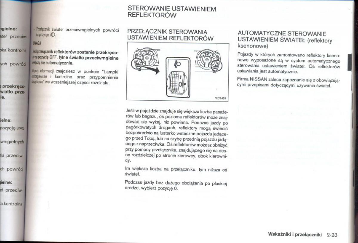 Nissan Qashqai I 1 instrukcja obslugi / page 69